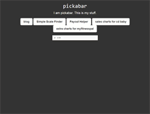 Tablet Screenshot of pickabar.com